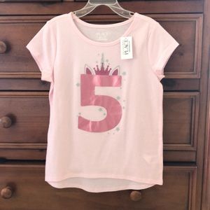 Children’s Place “5” T-Shirt. NWT